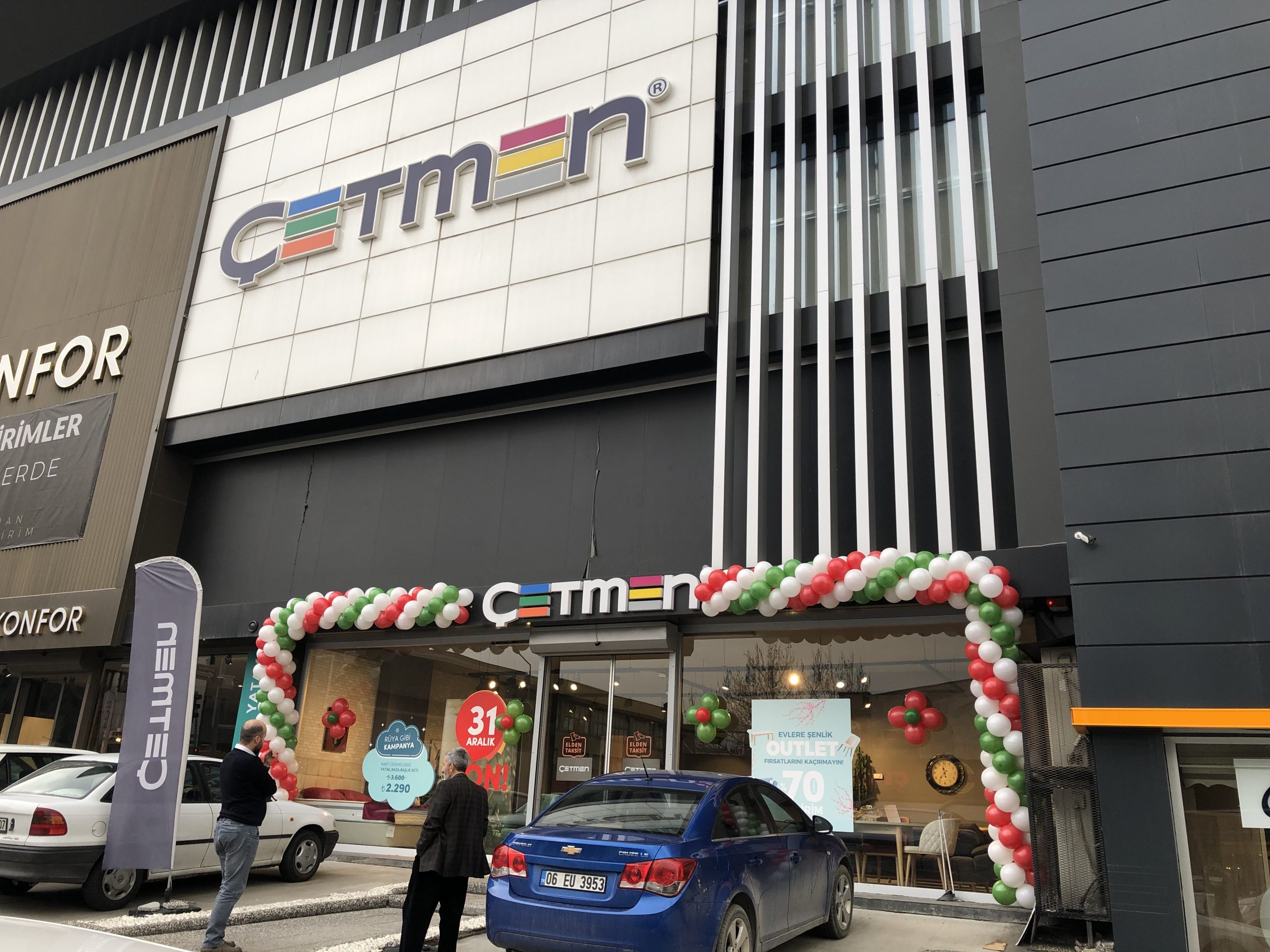 Mamak Açılış Organizasyonu Balon Zinciri Süsleme