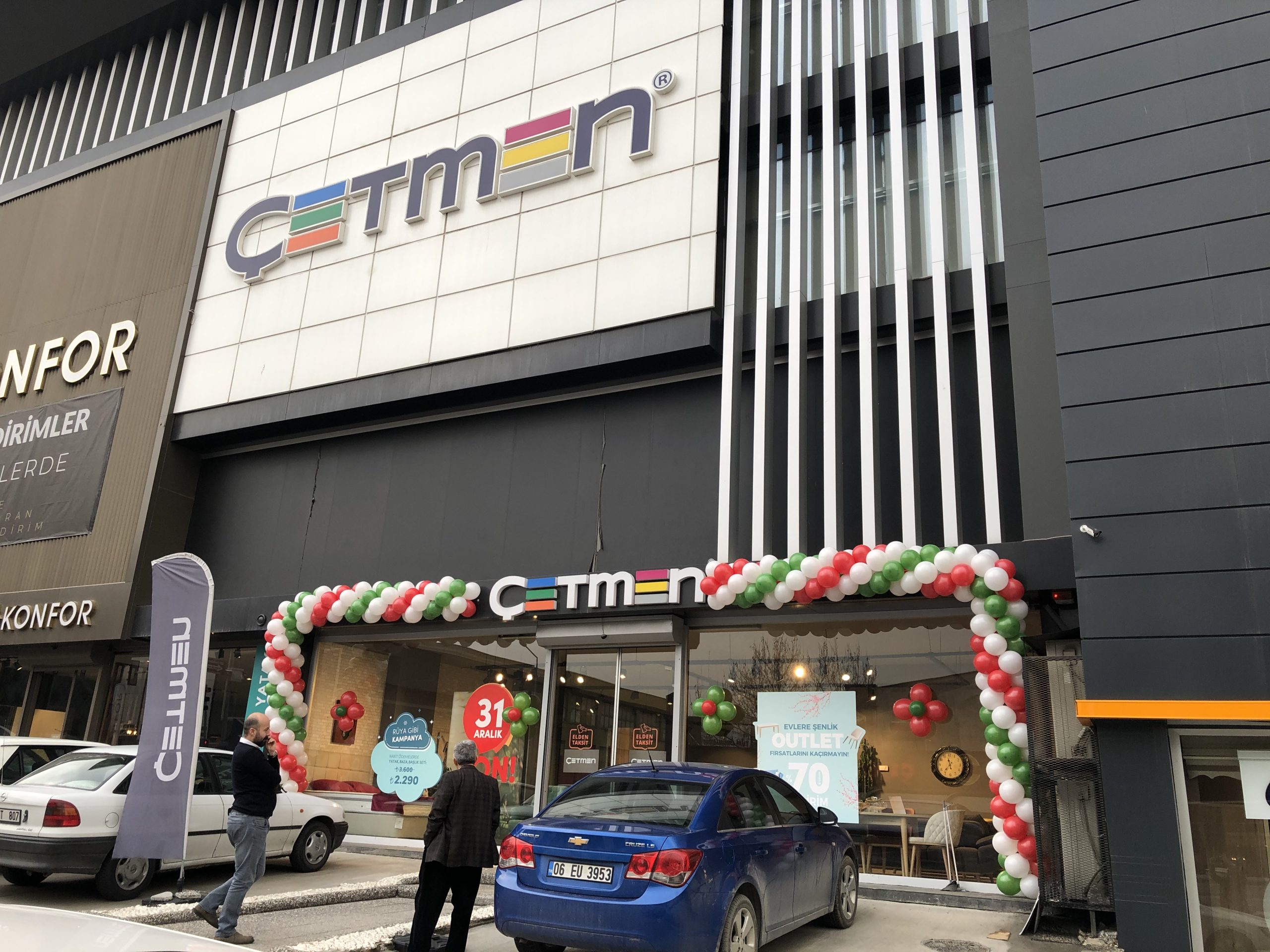 Etimesgut Açılış Organizasyonu Balon Zinciri Süsleme